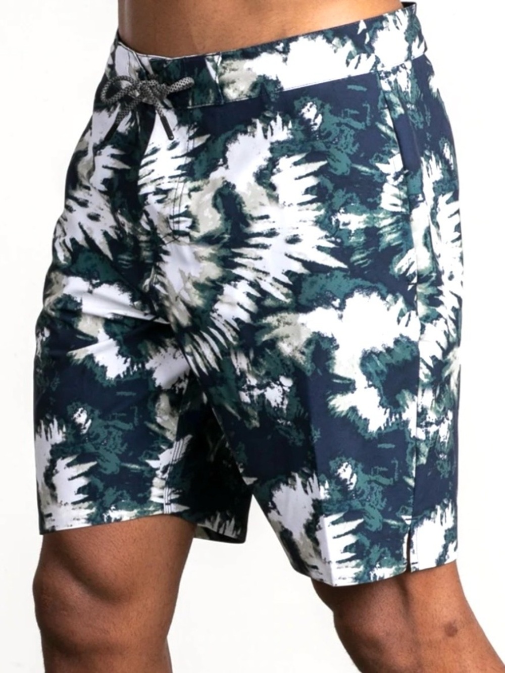 BYLT Coastal Boardshorts Mens M Abstract Tie-Dye 8” Inseam Athletic Swim Beach
